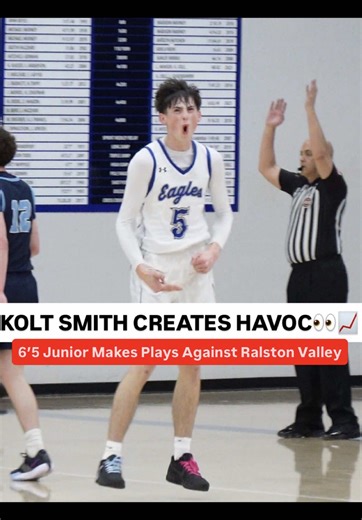 Kolt Smith 27’ can play both sides of the ball at a high level and can jump out the gym‼️#basketball #media #fyp #sum2prove #colorado