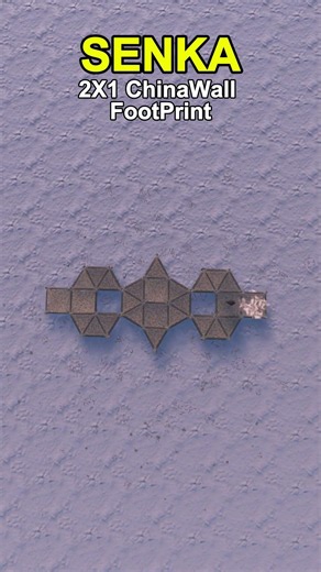 🔥SENKA - 2X1 ChinaWall FootPrint - Rust Base Design