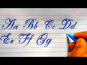 How to write in Cursive-Calligraphy letters atoz | Fancy Calligraphy Styles Alphabets