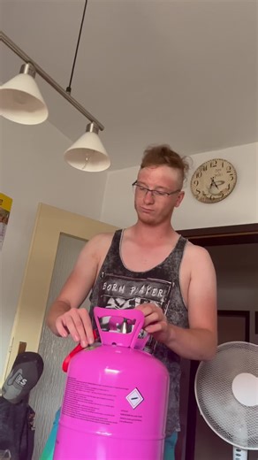 Inflating a Balloon with a Gas Cylinder Demonstration