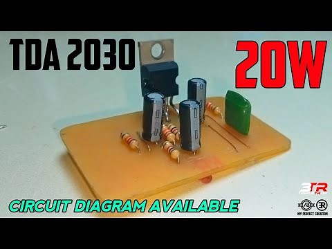 How to make a amplifier | TDA 2030 IC mono amplifier | Circuit diagram