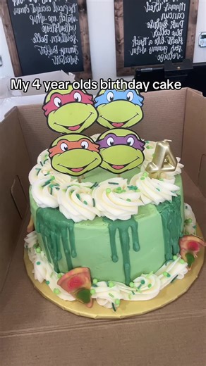 Ninja Turtles Birthday Cake Reveal for My Son