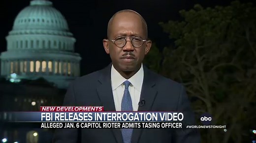 FBI releases 1st interrogation video of alleged Capitol rioter