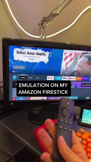 #emulating classic games on my #amazonfirestick #CloseYourRings #fyp #dyllie #xyzba #tech #pc #techtok #gaming #console #tv