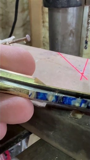 Drilling Knife Handle Scales Without Ruining Them #Shorts