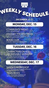 'Twas the week before Christmas and all through Titletown, not a creature was stirring not even a sloth! Head over to the most magical place in Green Bay to get your holiday fix in of our amazing programs ✨ | Titletown