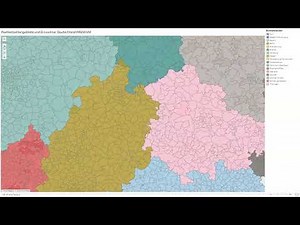 Postleitzahlenkarte und Einwohner Deutschland