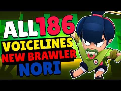 All 186 Nori Voicelines | New Legendary Brawler #RamenRebellion