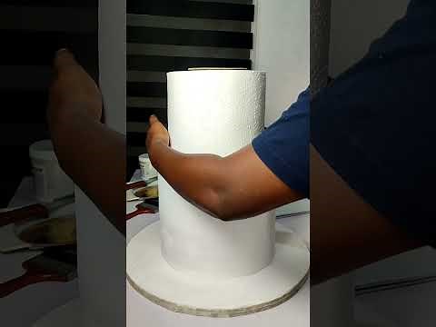 How to stack a wedding cake for beginners| How to stack a 3 tier cake