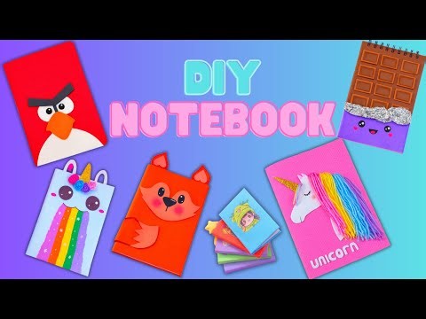 How to Make the CUTEST Notebooks! 🦄 Unicorn, Fox & Mini Notebook
