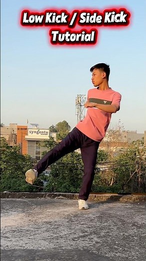 Low kick + Side kick #martailarts #kungfu #boxing #action #taekwondo