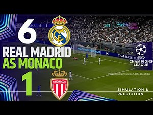 REAL MADRID 6 vs. 1 MONACO | UEFA CHAMPIONS LEAGUE 25/26 | Match Highlights Simulation/Recreation