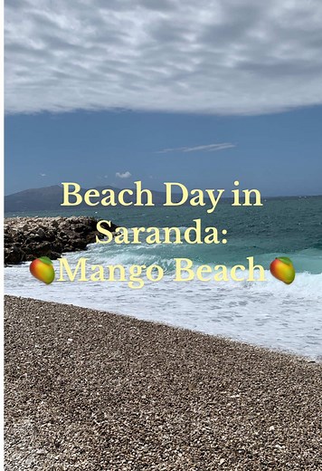 Beach Day at Mango Beach in Saranda, Albania