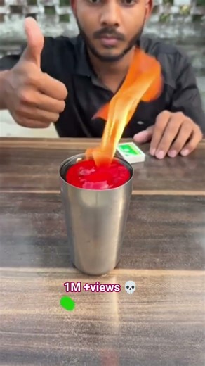 nail polish fire experiment🔥😱 #tiktok #science #experiment nt