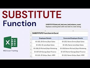 SUBSTITUTE Function in Excel