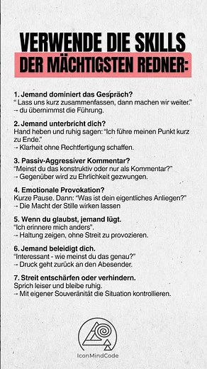 7 psychologische Tricks, um jedes Gespräch zu dominieren! 🧠 #psychologie #mindset #motivation