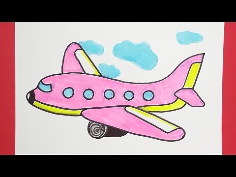 HOW TO DRAW AIRPLANE EASY STEP BY STEP