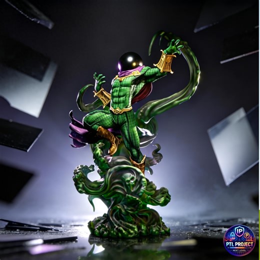Mysterio Fanart STL Statue | 1/6 Scale | Smoke and Magic Energy Diorama Base | 3D STL Print File Model Download - Etsy