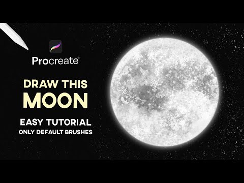 Draw this Moon 🌕 Easy Procreate Tutorial