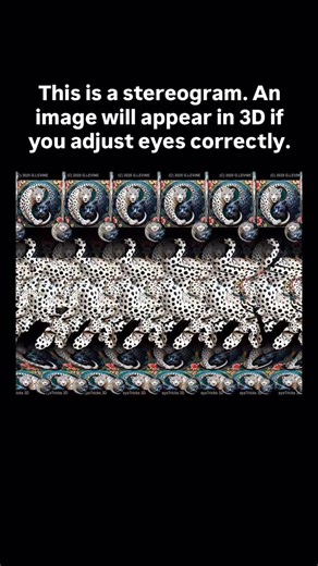 michaeloftiktok on Instagram: "If this is your first time viewing a stereogram, start with your phone very close to your face, then slowly pull it back until a three-dimensional world appears. Imagine you are looking through your phone, instead of at your phone. ✨Follow for more✨ I am famous biologist. ⚠️ #science created by: Gene Levine @eyetricks3dstereograms"