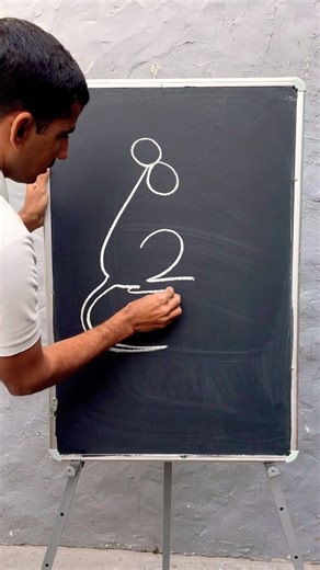 Easy mouse drawing tutorial || 👌🤫 #mouseart #easydrawing #chalkartist