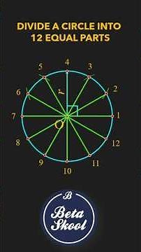 This Simple Method Divides a Circle into 12 Equal Parts