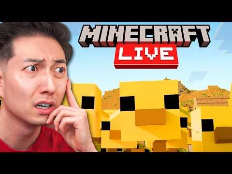 REACTING TO MINECRAFT LIVE 2026! - Tiny Takeover, Minecraft World, New Caves & Mobs