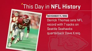 Derrick Thomas sets NFL record with 7 sacks I This Day in NFL History