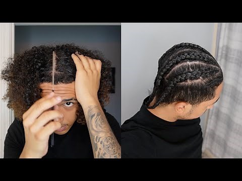 PARTING TUTORIAL + ATTEMPTING CORNROWS FOR THE 2ND TIME