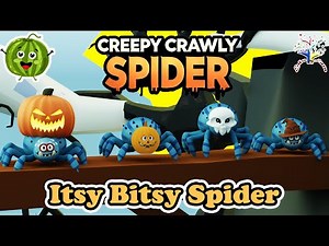 Creepy Crawly Spider | Halloween Itsy Bitsy Spider | EduFam Nursery Rhymes & Kids Songs