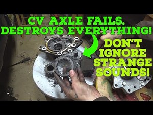 WORST CV AXLE FAILURE I HAVE EVER SEEN - GMC Envoy is now beyond repair!