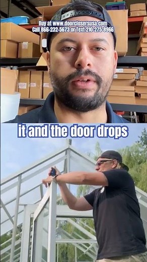 How to Adjust a Storefront Door Gap #shorts #commercialdoors #diy #construction