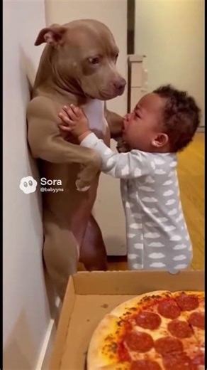 Whoops!🫢 Better not touch his pizza again. 🍕😳 #foryou #trending