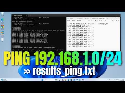 Scanner Réseau Windows : 2 Commandes pour Trouver Tous les Appareils et Sauvegarder les Résultats
