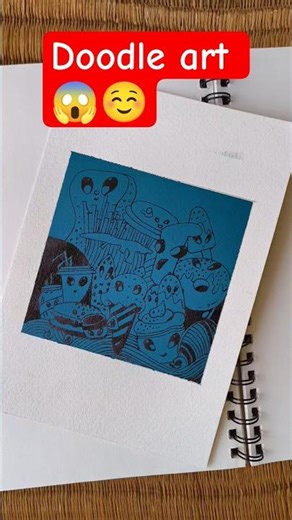 “Cute food doodles turning imagination into art 💙🍟🍩”