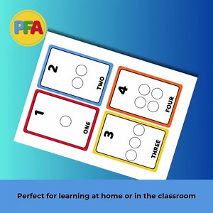 Counting Flash Cards 1-10 - FOUR Printable Sets - Etsy UK