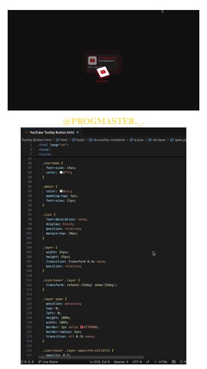 Creating Tooltip Button in html #html #css #tooltip #button #youtube #youtubeshorts
