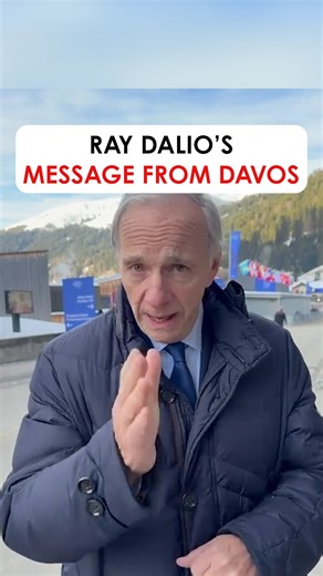 Here are my thoughts from this year’s World Economic Forum. If you’re interested in understanding more about how the world order is changing and what it all means, you can sign up for my newsletter in the comments below. #WEF26 | Ray Dalio