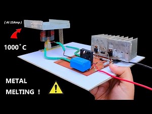 12 Volt High Current Induction Heater for Melting Metal