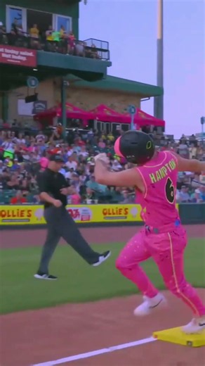 First Pitch Home Run from Reece Hampton in the Party Animals Win 💥🍌 #baseball #bananaball