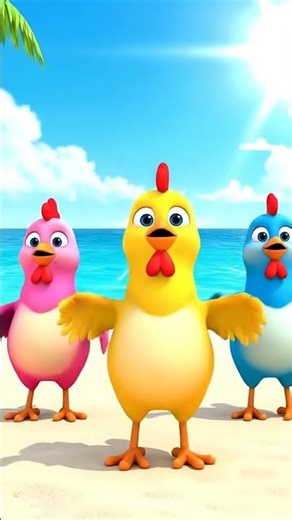 Three Dancing Chickens on the Beach – Chicken Banana I Love #funnyshorts