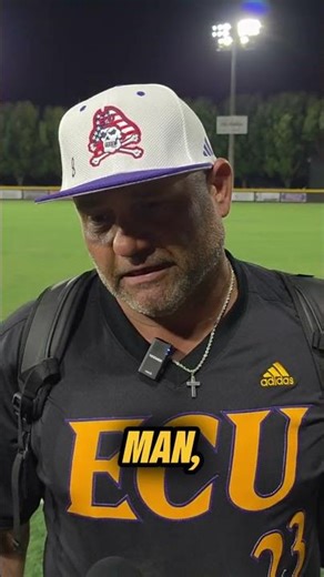 #ECU #Baseball #Coach Cliff Godwin after the #dramatic #win over #Charlotte