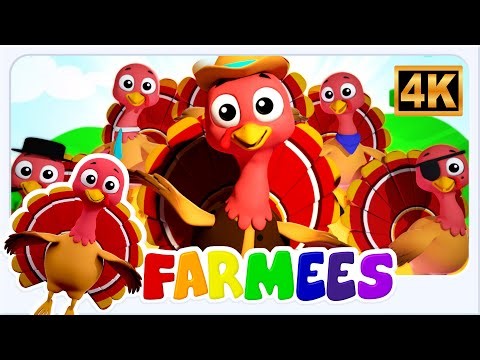 Five Little Turkeys Song | Nursery Rhymes and Thanksgiving Song for Kids