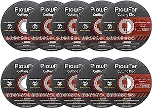 Cutting Discs 10-Pack, 4 1/2" Metal and Stainless Steel Cutting Off Wheels, 0.04" Thin Metal Cutting Discs for Angle Grinder