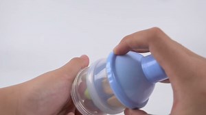 2 PCS 5 Layers Baby Milk Powder Dispenser, Portable Formula Dispenser, Travel Milk Powder Container, Snack Storage Box (Blue + Green)