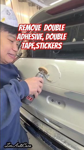 How I Remove double Adhesive, double tape, stickers on Car body. #auto #automobile #carrepair #cars