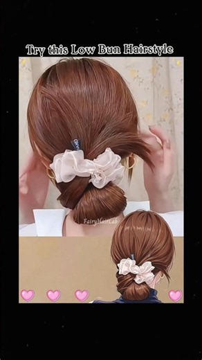 Try this Low Bun Hairstyle 💝 Tutorial 💮 Fairy Hair Lab 🌷