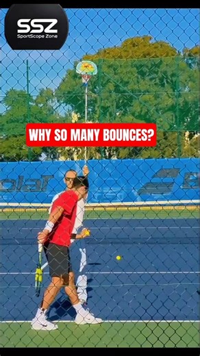 Why Tennis Players Bounce the Ball Before Serving #tennis #atp #indianwells ##djokovic #wta