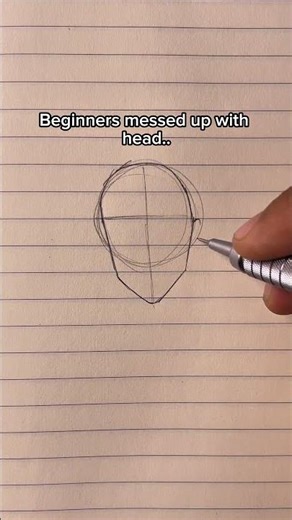 Beginner messing up with head drawing