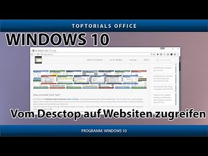 Vom Desktop & Taskleiste aus auf Webseiten zugreifen (Windows 10)